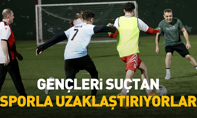 Denetimli serbestlik personeli çocuklarla halı sahada buluştu