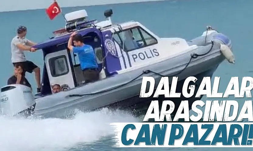 Denizde mahsur kalan vatandaş ekipler tarafından kurtarıldı
