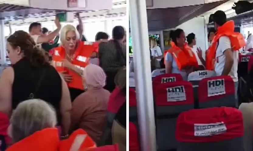 Deprem denizde büyük panik yarattı