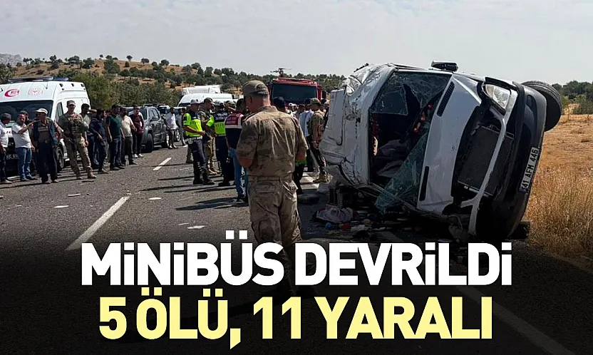 Diyarbakır Lice'de feci minibüs kazası