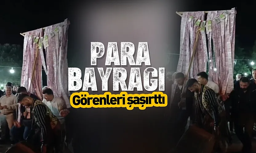 Düğünlerde 'Para Bayrağı' geleneği sürdürülüyor