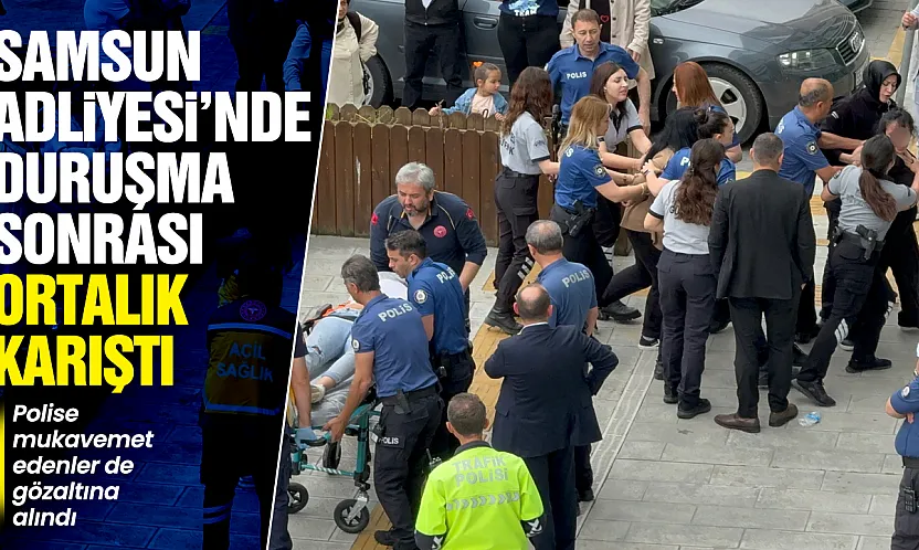 Duruşma sonrası tansiyon yükseldi, adliye önü savaş alanına döndü