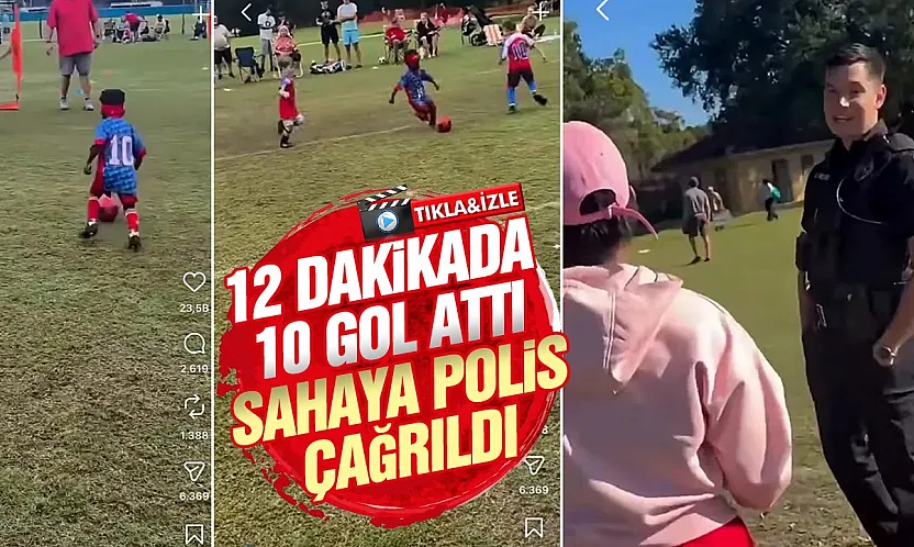 Futbol maçında akılalmaz olay