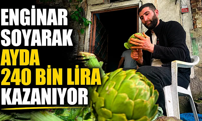 Günde bin enginar soyuyor, ayda 240 bin lira kazanıyor