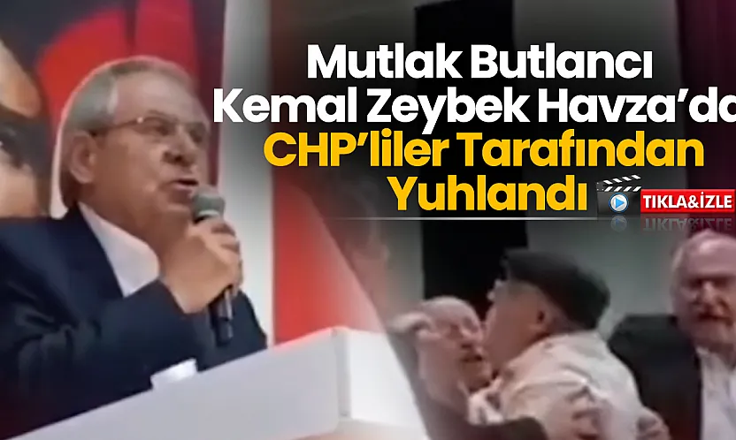 Havza'da CHP'lilerden Kemal Zeybek'e Protesto