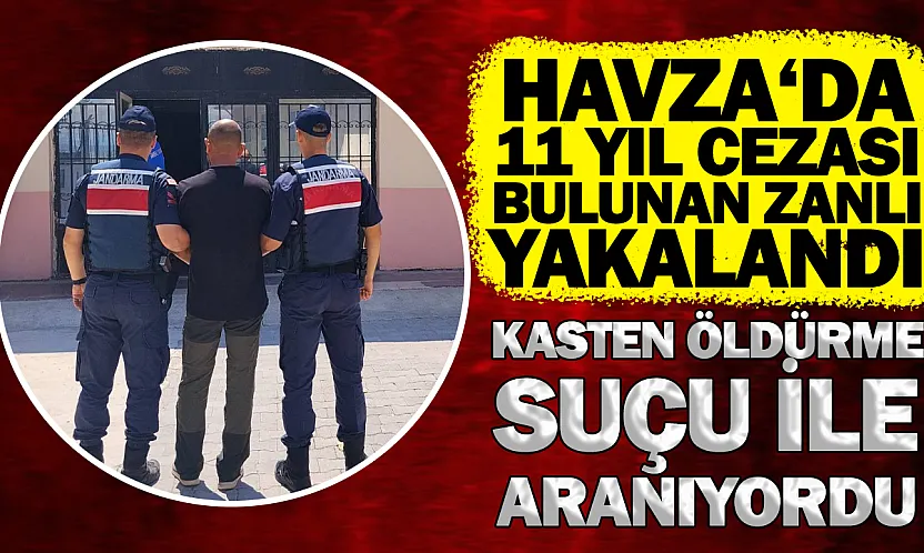 Havza'da Firari Şahsa Jandarma Engeli: 11 Yıl Cezası Bulunan Zanlı Yakalandı