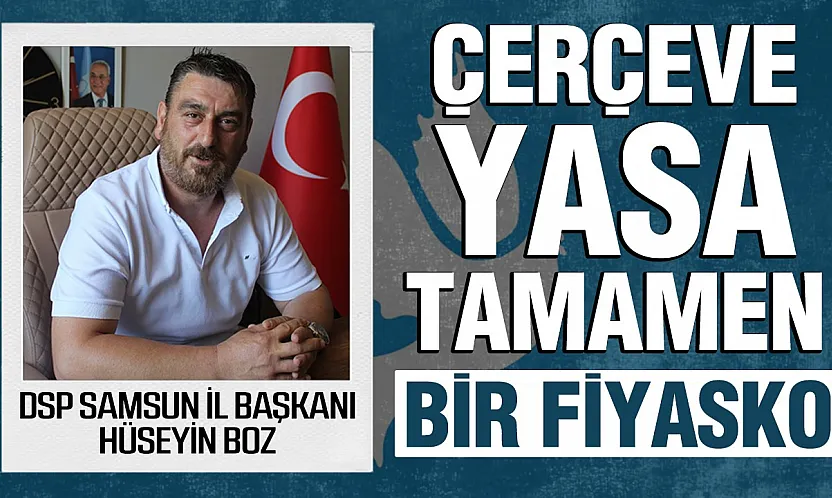 Hüseyin Boz, 'Yasa'nın altından pis kokular geliyor'