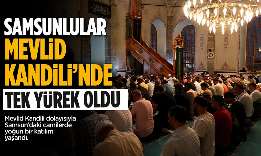 İlkadım Büyük Cami'de Mevlid kandili dualarla idrak edildi