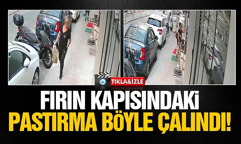 İlkadım'da Fırın kapısına asılan pastırma çalındı