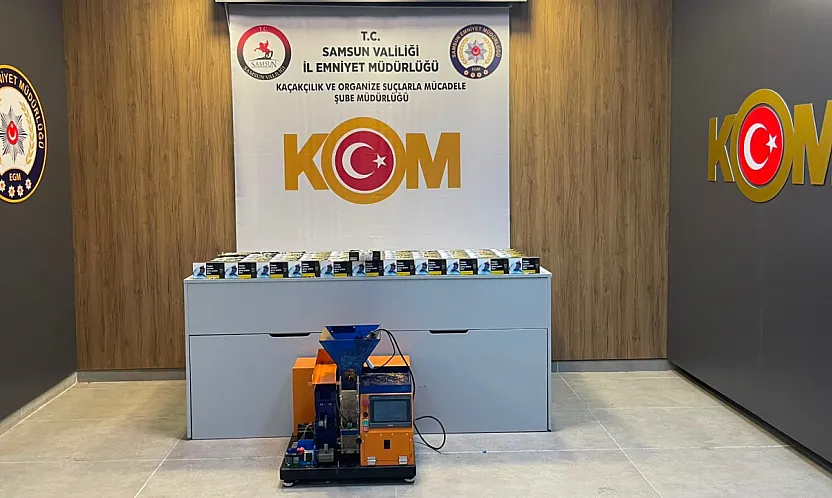 İlkadım'da kaçak sigara üretimine darbe