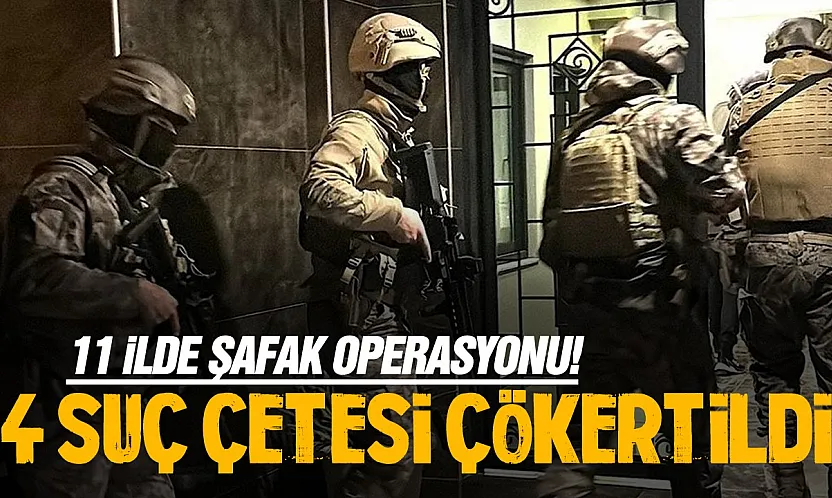 İstanbul Merkezli 11 İlde Büyük Mafya Operasyonu