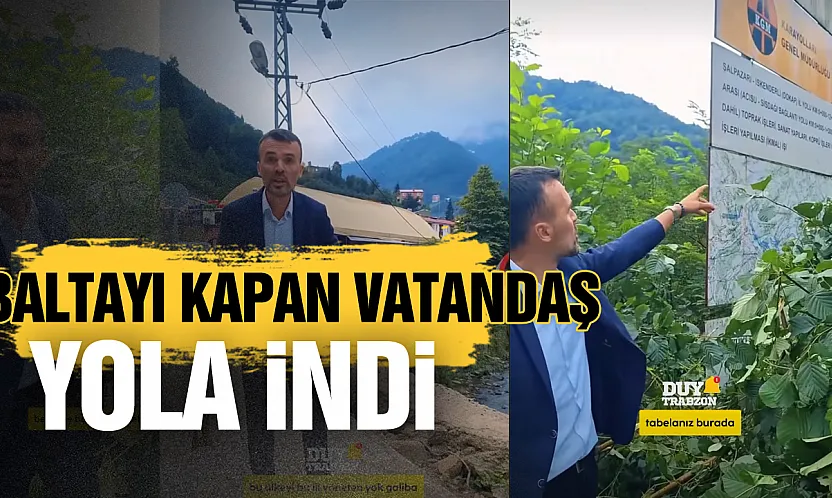 Karayolları çalışmayınca iş vatandaşa düştü