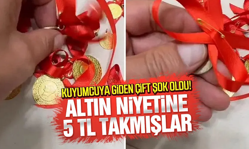 Kimsenin fark etmediği olay kuyumcuda ortaya çıktı