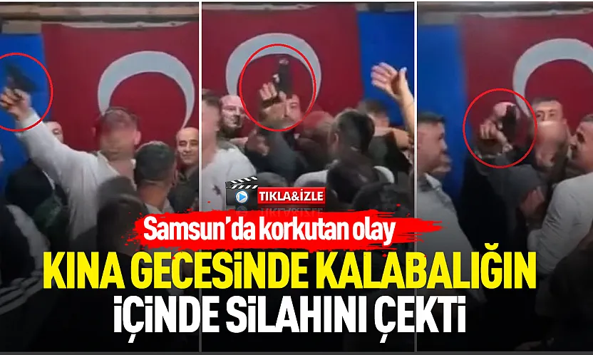Kına gecesinde silahlı kutlama
