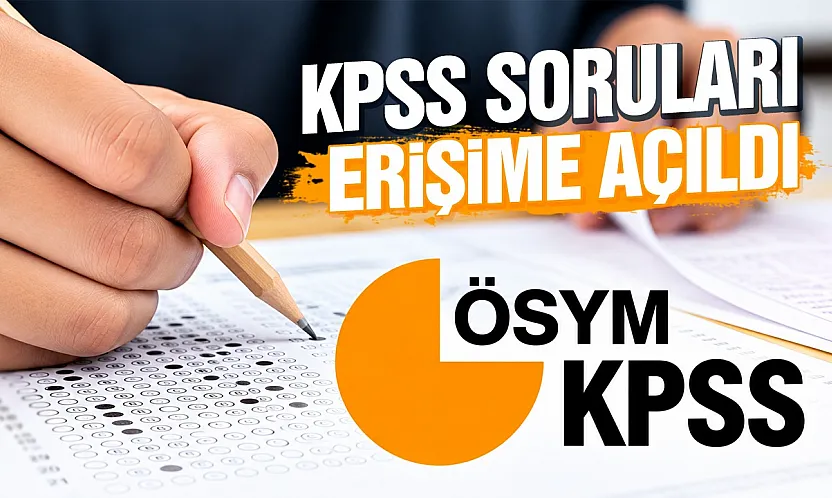 KPSS'de soru kitapçığı ve cevap anahtarı erişime açıldı