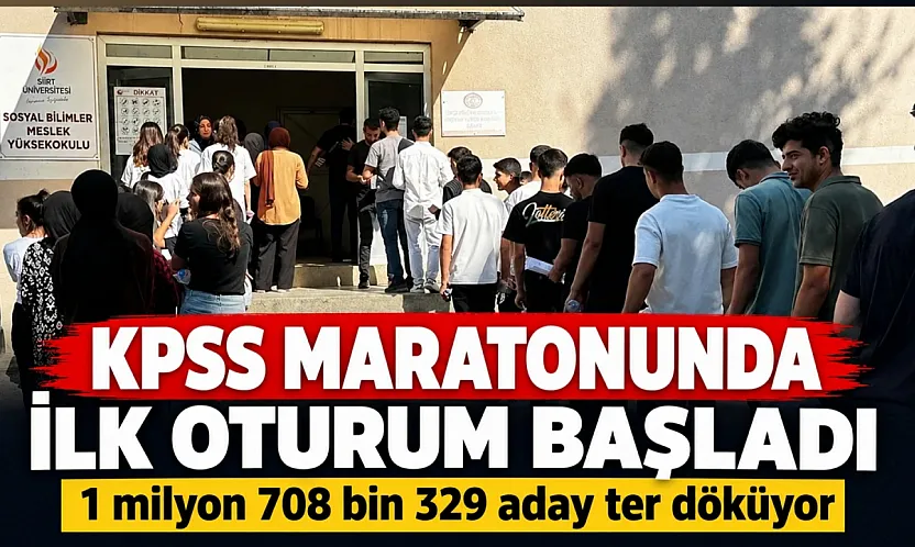 KPSS maratonunda ilk oturum başladı