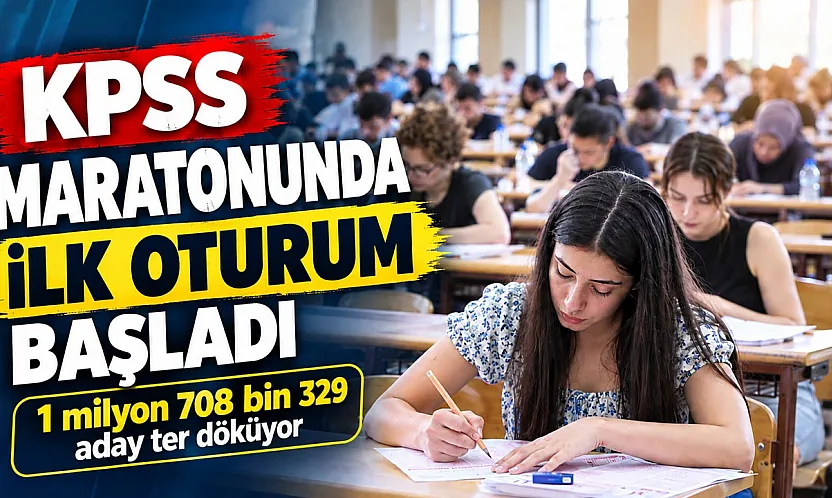 KPSS maratonunda ilk oturum başladı