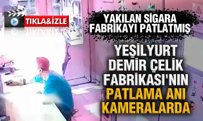 Kumanda odasında yakılan sigara patlamaya yol açtı