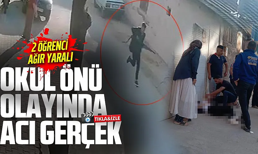 Manisa'da okul önünde silahlı saldırı: 2 öğrenci yaralandı