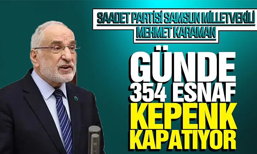 Mehmet Karaman'dan TBMM'de Esnafın Sorunlarına Yönelik 'Kalıcı Tedbir' Çağrısı