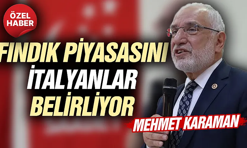 Mehmet Karaman, 'Fındık'ta üreticilerimiz hak ettiği ücreti alamıyor'