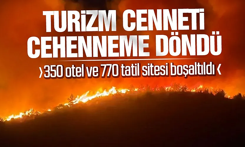 Muğla Milas'ta orman yangını: 1120 kişi tahliye edildi
