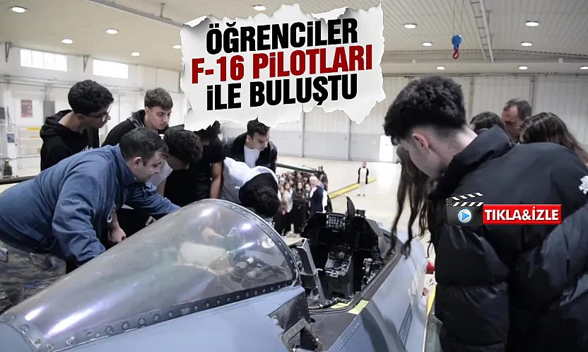 Öğrenciler 5'inci Ana Jet Üssü'nde havacılarla buluştu