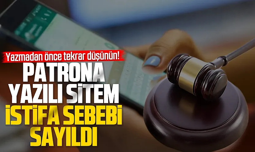 Patronuna sitem dolu e-posta gönderdi, tazminatını kaybetti