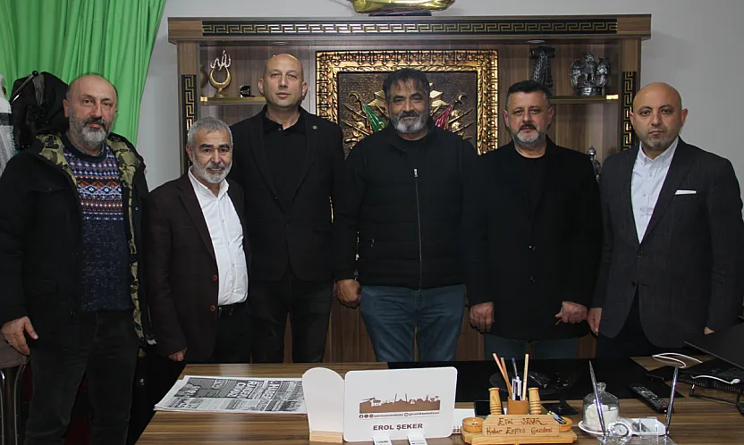 Salıpazarı Oda başkanlarından Gazeteci Şeker'e ziyaret