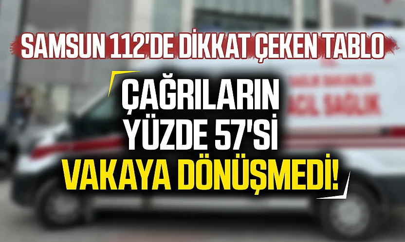 Samsun 112'ye 8 ayda 937 bin çağrı: Yarısından fazlası asılsız çıktı