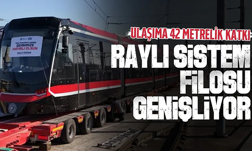 Samsun'a 12 yeni tramvaydan dördüncüsü geldi