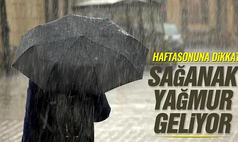 Samsun'a sağanak yağmur geliyor