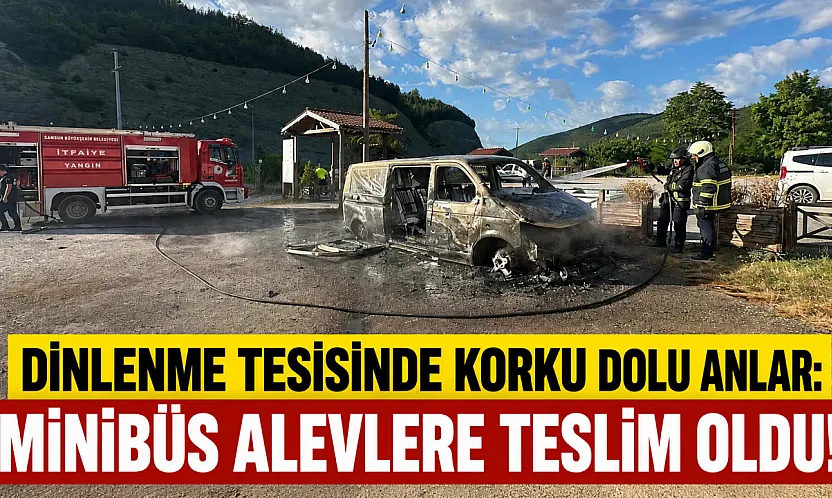 Samsun-Ankara Karayolunda Yangın