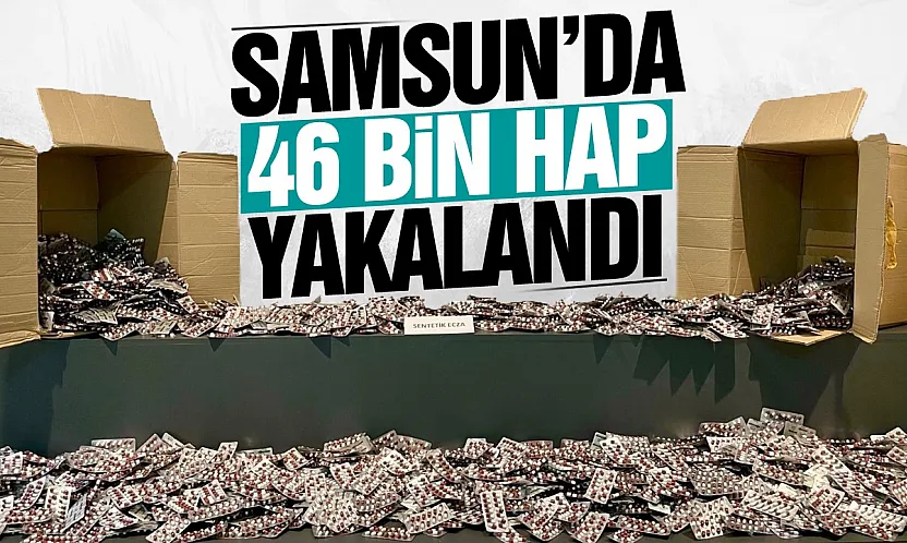 Samsun Atakum'da Uyuşturucu Operasyonu, 46 Bin Hap Ele Geçirildi