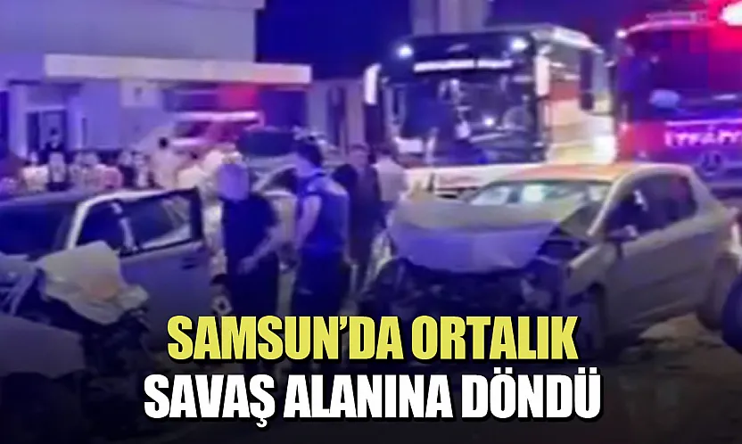 Samsun Atakum'da zincirleme kaza