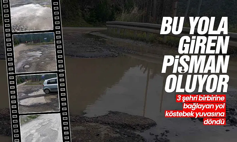 Samsun Ayvacık'ta yol çilesi