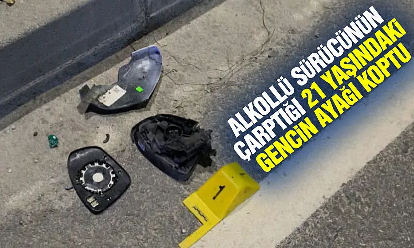 Samsun Bafra'da otomobilin çarptığı genç ağır yaralandı