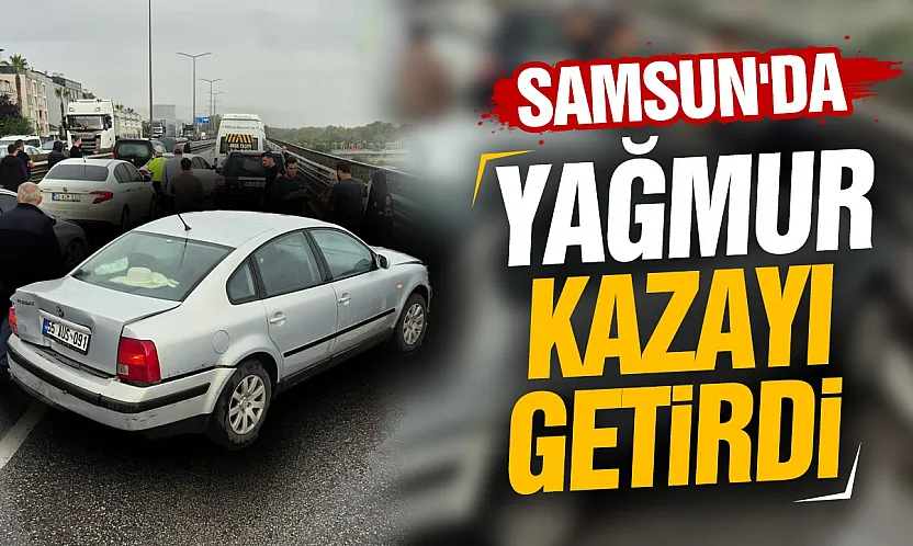 Samsun Canik'te trafik kazası