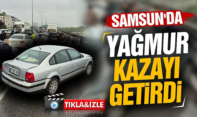 Samsun Canik'te trafik kazası