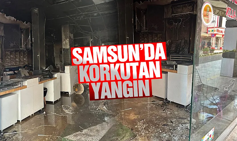 Samsun Çarşamba'da çıkan yangın korkuttu
