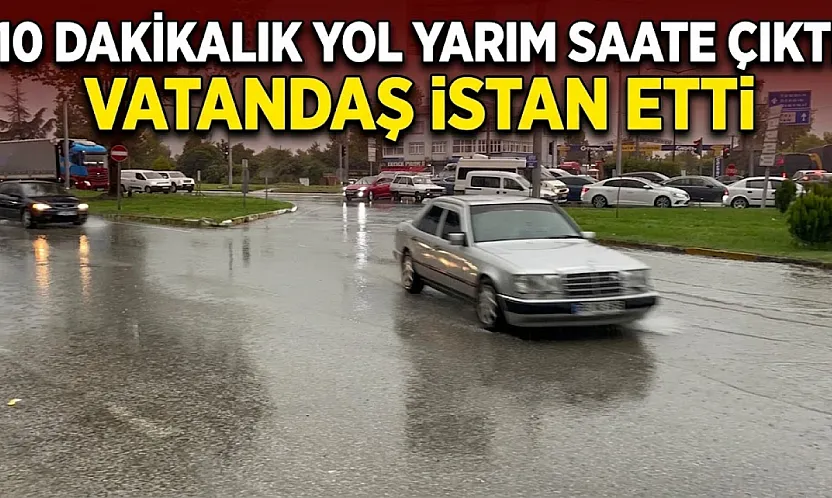 Samsun Çarşamba'da yağan yağmur vatandaşı isyan ettirdi