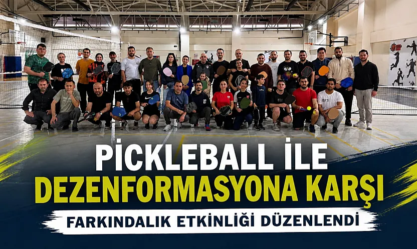 Samsun'da dezenformasyona karşı pickleball etkinliği düzenlendi