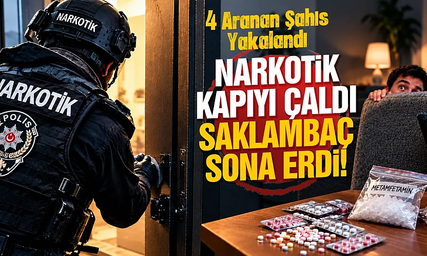 Samsun'da firari hükümlüler yakalandı, uyuşturucu ele geçirildi