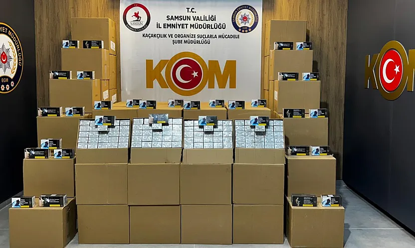 Samsun'da kaçak makaron ticaretine darbe