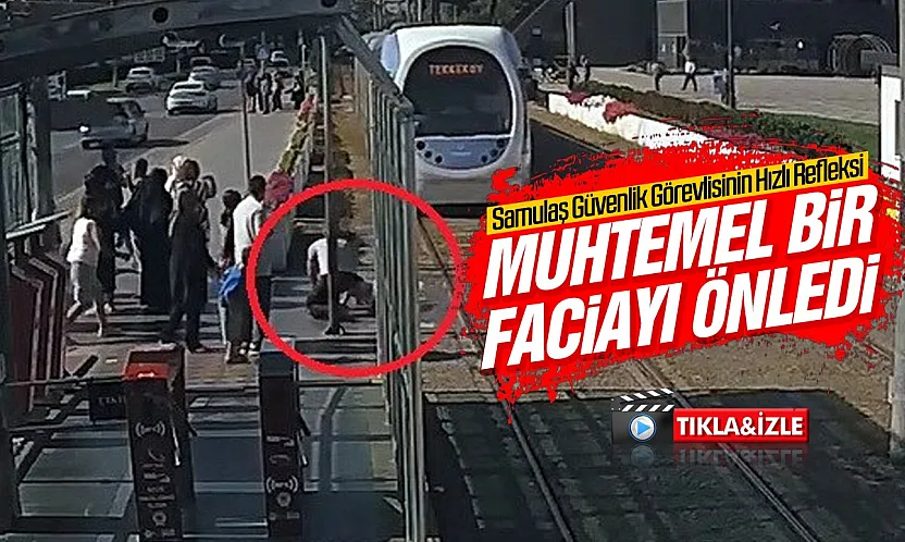 Samsun'da kahraman güvenlik görevlisi faciayı önledi