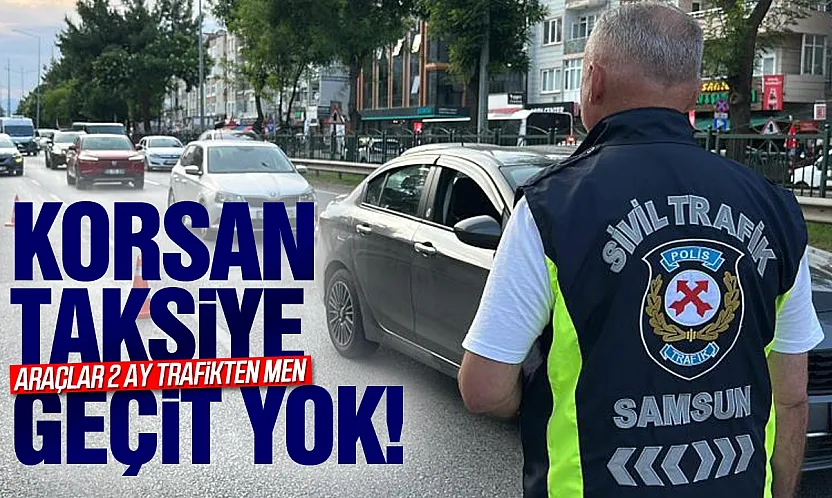 Samsun'da Korsan Taksi Denetimi: 3 Sürücüye 300 Bin TL Ceza