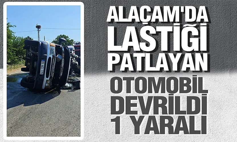 Samsun'da Lastik Patlaması Kazaya Yol Açtı: Sürücü Yaralandı