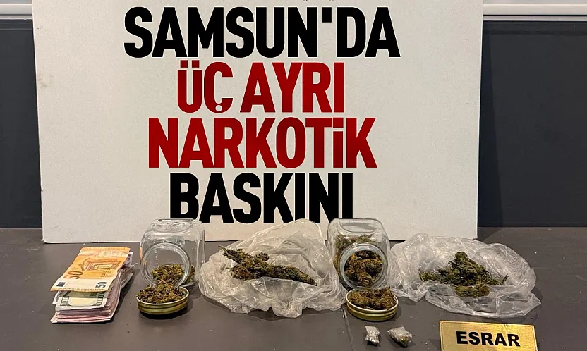 Samsun'da narkotik operasyonu