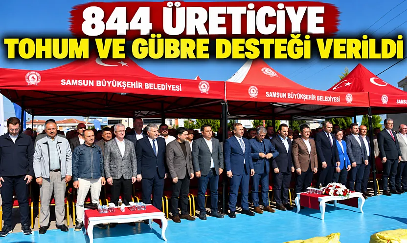 Samsun'da selden etkilenen 844 çiftçiye tohum ve gübre desteği