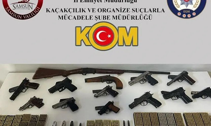 Samsun'da silah ticareti ve düğün magandalığı operasyonu